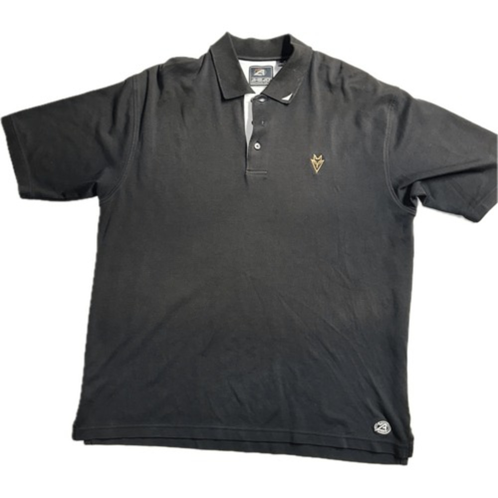 AHEAD Authentics Black Polo Shirt‎ Men's Size M